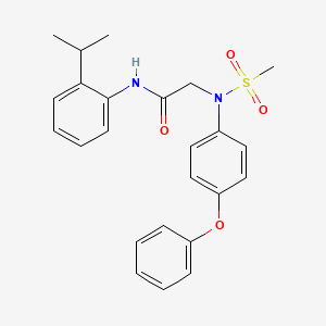 N~1~-(2-isopropylphenyl)-N~2~-(methylsulfonyl)-N~2~-(4-phenoxyphenyl)glycinamide