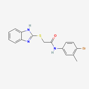 2-(1H-benzimidazol-2-ylthio)-N-(4-bromo-3-methylphenyl)acetamide