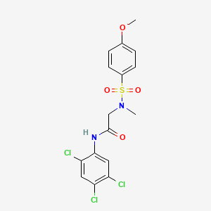 N~2~-[(4-methoxyphenyl)sulfonyl]-N~2~-methyl-N~1~-(2,4,5-trichlorophenyl)glycinamide