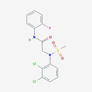 N~2~-(2,3-dichlorophenyl)-N~1~-(2-fluorophenyl)-N~2~-(methylsulfonyl)glycinamide