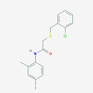 2-[(2-chlorobenzyl)thio]-N-(4-iodo-2-methylphenyl)acetamide