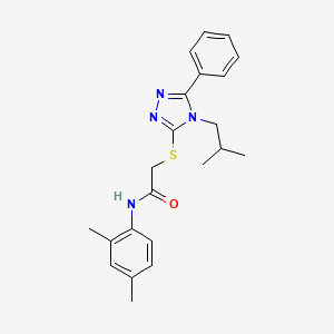 N-(2,4-dimethylphenyl)-2-[(4-isobutyl-5-phenyl-4H-1,2,4-triazol-3-yl)thio]acetamide