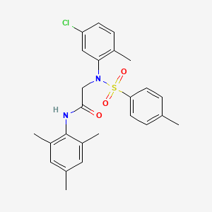 N~2~-(5-chloro-2-methylphenyl)-N~1~-mesityl-N~2~-[(4-methylphenyl)sulfonyl]glycinamide