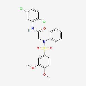 N~1~-(2,5-dichlorophenyl)-N~2~-[(3,4-dimethoxyphenyl)sulfonyl]-N~2~-phenylglycinamide