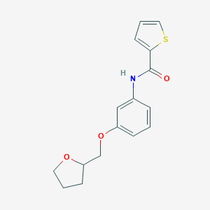 molecular formula C16H17NO3S B355155 N-[3-(tetrahydro-2-furanylmethoxy)phenyl]-2-thiophenecarboxamide CAS No. 909366-98-9