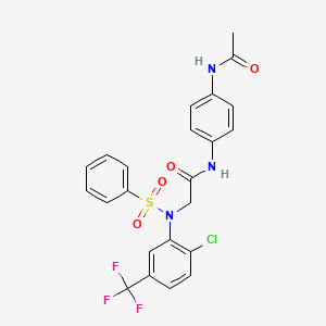 N~1~-[4-(acetylamino)phenyl]-N~2~-[2-chloro-5-(trifluoromethyl)phenyl]-N~2~-(phenylsulfonyl)glycinamide