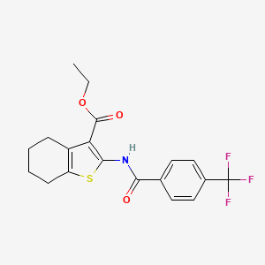 ethyl 2-{[4-(trifluoromethyl)benzoyl]amino}-4,5,6,7-tetrahydro-1-benzothiophene-3-carboxylate