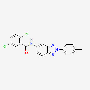 2,5-dichloro-N-[2-(4-methylphenyl)-2H-1,2,3-benzotriazol-5-yl]benzamide