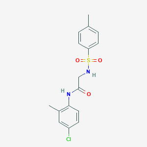 N-(4-chloro-2-methylphenyl)-2-[(4-methylphenyl)sulfonylamino]acetamide