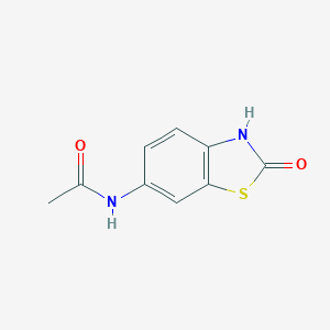molecular formula C9H8N2O2S B035517 N-(2,3-Dihydro-2-oxo-6-benzothiazolyl)acetamide CAS No. 105800-72-4