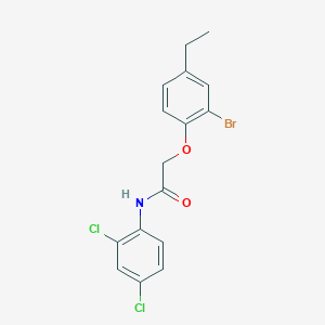 2-(2-bromo-4-ethylphenoxy)-N-(2,4-dichlorophenyl)acetamide