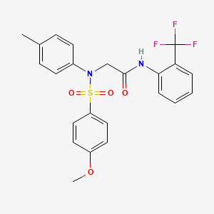 N~2~-[(4-methoxyphenyl)sulfonyl]-N~2~-(4-methylphenyl)-N~1~-[2-(trifluoromethyl)phenyl]glycinamide