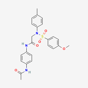 N~1~-[4-(acetylamino)phenyl]-N~2~-[(4-methoxyphenyl)sulfonyl]-N~2~-(4-methylphenyl)glycinamide