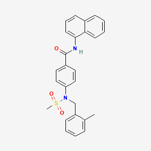 4-[(2-methylbenzyl)(methylsulfonyl)amino]-N-1-naphthylbenzamide