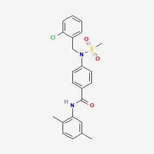 4-[(2-chlorobenzyl)(methylsulfonyl)amino]-N-(2,5-dimethylphenyl)benzamide