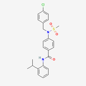 4-[(4-chlorobenzyl)(methylsulfonyl)amino]-N-(2-isopropylphenyl)benzamide