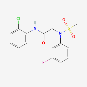 N~1~-(2-chlorophenyl)-N~2~-(3-fluorophenyl)-N~2~-(methylsulfonyl)glycinamide