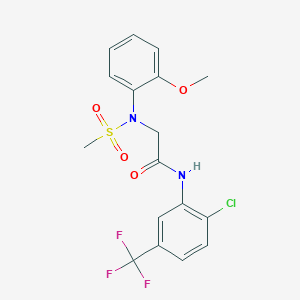 N~1~-[2-chloro-5-(trifluoromethyl)phenyl]-N~2~-(2-methoxyphenyl)-N~2~-(methylsulfonyl)glycinamide