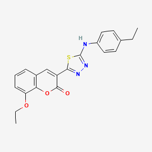 8-ethoxy-3-{5-[(4-ethylphenyl)amino]-1,3,4-thiadiazol-2-yl}-2H-chromen-2-one