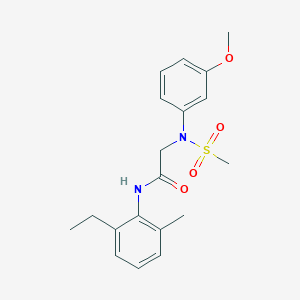 N~1~-(2-ethyl-6-methylphenyl)-N~2~-(3-methoxyphenyl)-N~2~-(methylsulfonyl)glycinamide