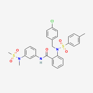 2-{(4-chlorobenzyl)[(4-methylphenyl)sulfonyl]amino}-N-{3-[methyl(methylsulfonyl)amino]phenyl}benzamide