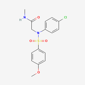 N~2~-(4-chlorophenyl)-N~2~-[(4-methoxyphenyl)sulfonyl]-N~1~-methylglycinamide