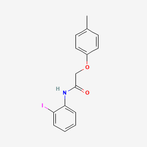 molecular formula C15H14INO2 B3552015 N-(2-iodophenyl)-2-(4-methylphenoxy)acetamide 