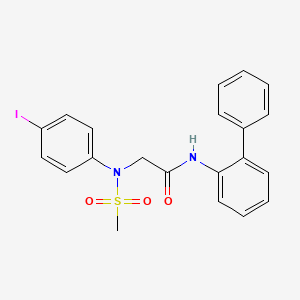 N~1~-2-biphenylyl-N~2~-(4-iodophenyl)-N~2~-(methylsulfonyl)glycinamide