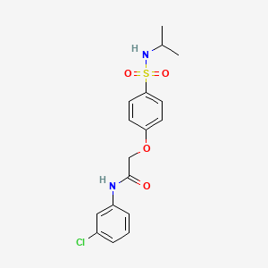 N-(3-chlorophenyl)-2-{4-[(isopropylamino)sulfonyl]phenoxy}acetamide