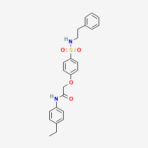 N-(4-ethylphenyl)-2-{4-[(2-phenylethyl)sulfamoyl]phenoxy}acetamide