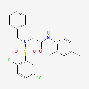 N~2~-benzyl-N~2~-[(2,5-dichlorophenyl)sulfonyl]-N-(2,4-dimethylphenyl)glycinamide