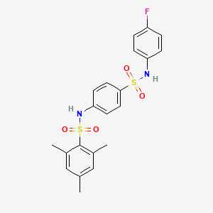 N-(4-{[(4-fluorophenyl)amino]sulfonyl}phenyl)-2,4,6-trimethylbenzenesulfonamide