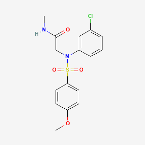 N~2~-(3-chlorophenyl)-N~2~-[(4-methoxyphenyl)sulfonyl]-N~1~-methylglycinamide