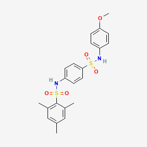 N-(4-{[(4-methoxyphenyl)amino]sulfonyl}phenyl)-2,4,6-trimethylbenzenesulfonamide