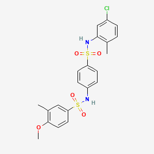 N-(4-{[(5-chloro-2-methylphenyl)amino]sulfonyl}phenyl)-4-methoxy-3-methylbenzenesulfonamide