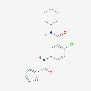 N-{4-chloro-3-[(cyclohexylamino)carbonyl]phenyl}-2-furamide