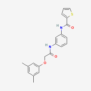 molecular formula C21H20N2O3S B3552256 N-(3-{[2-(3,5-dimethylphenoxy)acetyl]amino}phenyl)-2-thiophenecarboxamide 