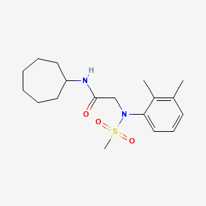 N-cycloheptyl-N~2~-(2,3-dimethylphenyl)-N~2~-(methylsulfonyl)glycinamide