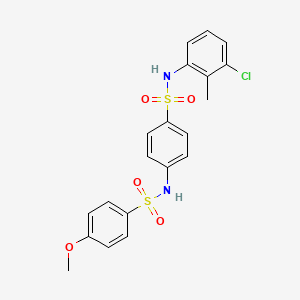 N-(4-{[(3-chloro-2-methylphenyl)amino]sulfonyl}phenyl)-4-methoxybenzenesulfonamide