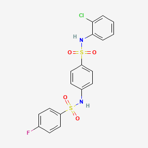 N-(4-{[(2-chlorophenyl)amino]sulfonyl}phenyl)-4-fluorobenzenesulfonamide