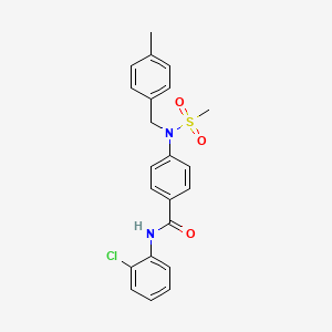 N-(2-chlorophenyl)-4-[(4-methylbenzyl)(methylsulfonyl)amino]benzamide