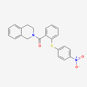 2-{2-[(4-nitrophenyl)thio]benzoyl}-1,2,3,4-tetrahydroisoquinoline