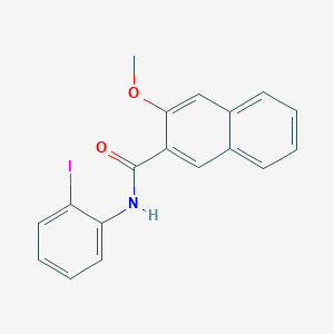 molecular formula C18H14INO2 B3552351 N-(2-iodophenyl)-3-methoxy-2-naphthamide 