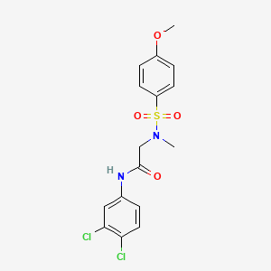 N~1~-(3,4-dichlorophenyl)-N~2~-[(4-methoxyphenyl)sulfonyl]-N~2~-methylglycinamide