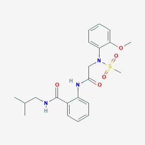 N-isobutyl-2-{[N-(2-methoxyphenyl)-N-(methylsulfonyl)glycyl]amino}benzamide