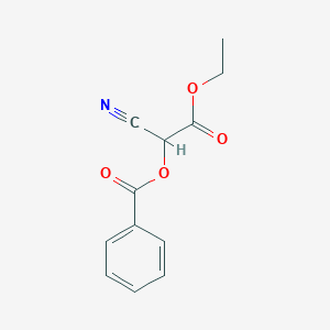 (1-Cyano-2-ethoxy-2-oxoethyl) benzoate
