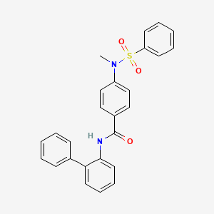 N-2-biphenylyl-4-[methyl(phenylsulfonyl)amino]benzamide