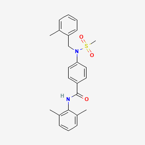 N-(2,6-dimethylphenyl)-4-[(2-methylbenzyl)(methylsulfonyl)amino]benzamide