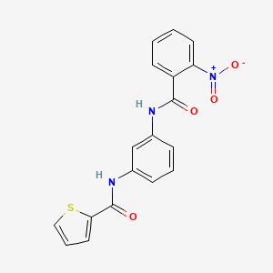 N-(3-{[(2-nitrophenyl)carbonyl]amino}phenyl)thiophene-2-carboxamide