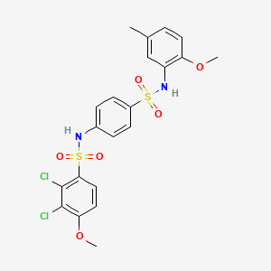 2,3-dichloro-4-methoxy-N-(4-{[(2-methoxy-5-methylphenyl)amino]sulfonyl}phenyl)benzenesulfonamide